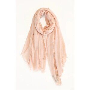Rag&Bone Ultra Lightweight Soft Summer Shawl Wrap Pareo Scarf Light Pink NWOT*f